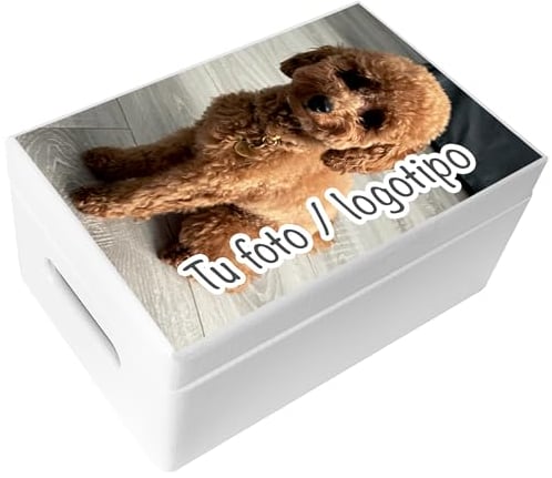 Creative Deco Weiße Personalisierte Geschenke Fotogeschenke Holzkiste | dein Eigenes Foto und Bild Individuelle Geschenk JGA | Geschenkkiste Geschenkbox | Für Frauen, Männer und Paar | 30 x 20 x 14 cm