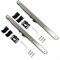 Lioaeust Schiebetür Soft Close Mechanismus, 2 Stück Silber Soft Close Mechanismus Hardware Track Kit für Dämpfer Schiebetür für Scheunentor