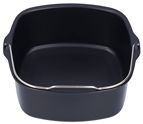 Teglia per Friggitrice Ad Aria, Akozon Stampo per Torta per HD9925 HD9860 HD9905 01, Tortiera per Friggitrice Barile Accessori per Torta Teglie da Forno per Preparare Patatine Fritte, Pizza(18cm)