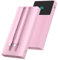 Banque d'alimentation de Chargeur Portable avec 2 câbles intégrés 13000mah PD Chargeur de téléphone Portable à Charge Rapide Chargeur de Batterie de Rechange pour iPhone, Android - Rose(Pack de 1)
