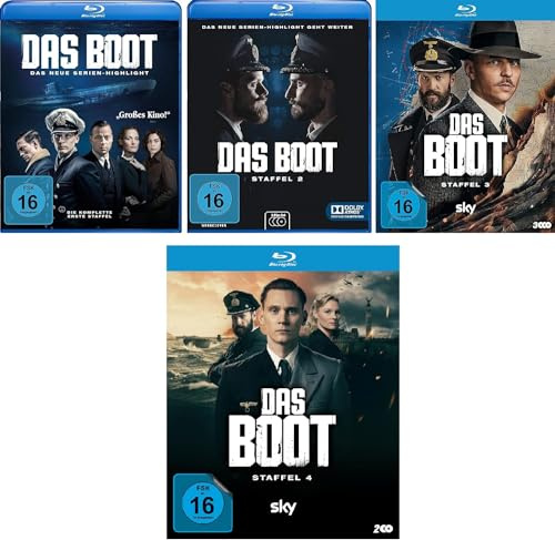 Das Boot - Staffel 1 + 2 + 3 + 4 im Set - Deutsche Originalware [11 Blu-rays]