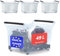 Aufbewahrungsbox Groß - 3er Set Boxen Aufbewahrung 49l, Transparent und Stapelbar, rollbox mit Griff Plastikbox mit Rollen für einfache Handhabung, Aufbewahrung Ordnungssystem (49L(H), 3er Set)