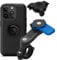 Quad Lock Motorcycle Handlebar Phone Mount Kit with Vibration Dampener and iPhone 14 Pro MAG Case