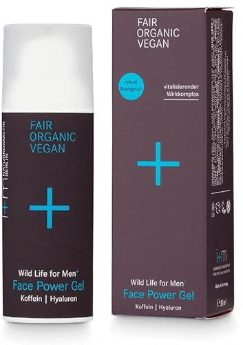 i+m® Feuchtigkeitsgel für Männer 50ml · Face Power · Koffein Gesichtspflege Gel für Männer · Hyaluron Feuchtigkeitspflege · Anti-Aging Creme · Mattierendes Gel für ölige Haut · Herren Kosmetik