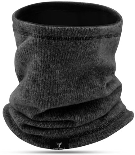 GOUNNU Loop Schal Herren Damen Winter Schlauchschal Herren Ski Multifunktionstuch Fleece Winddicht Halswärmer Strick Dicker Kaltes für skifahren Motorrad Radfahren Wandern (Dunkelgrau)