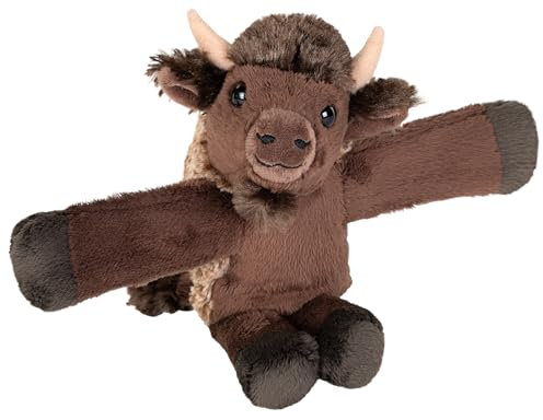 Wild Republic Huggers Bison, Kuscheltier, 11 cm, Stofftier, Umweltfreundlich