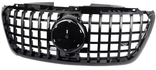 DZSLLOOI Kühlergrill Für 2019-2024 Für Mercedes Für Benz Für W907/910 Für Sprinter Für 1500 2500 3500 Frontgrill GT Schwarz Auto Kühlergrill