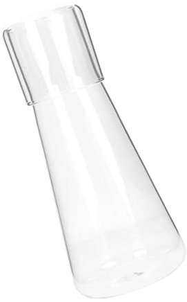 MOLUCKFU 1 Set Glaskaraffe Wasserkrug Multifunktionale Haushaltskaraffe Für Den Nachttisch Für Zitronen-eistee Saftgetränke Am Nachttisch 900 Ml Fassungsvermögen