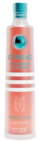 Ciroc Strawberry Limonade | Premium Flavoured Vodka | 30% vol | 70cl | Strawberry Limonade Flavours