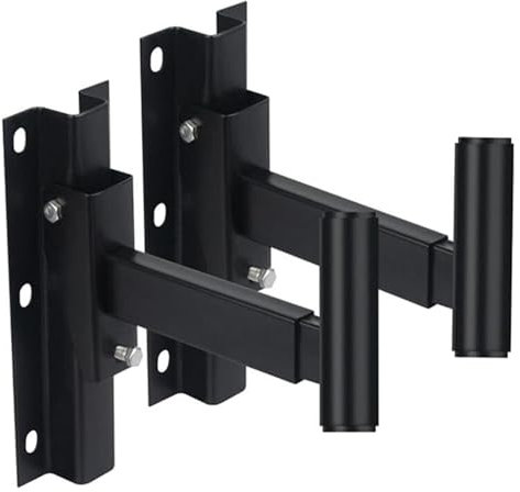 CvbGNJm Speaker Mounts,﻿ Speaker Brackets Audio Bracket Speaker Wall Bracket Media Equipment Stage Bracket Trombone Bracket Black Pair Universal Bracket