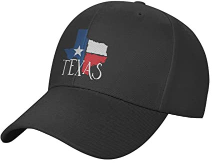 Baseball Cap Texas Distressed Texas Karte Trucker Hut Klassisch Baseballkappe Unisex Baseballmütze Für Outdoor Running Reisen