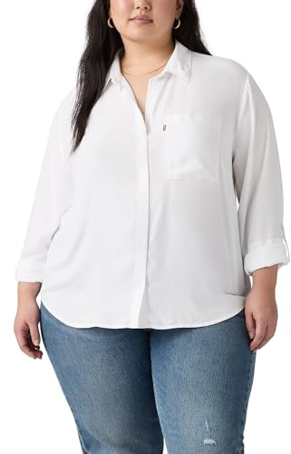 Levi's Damen Plus Darlene Shirt Hemd mit Button-Down-Kragen (1er Pack)