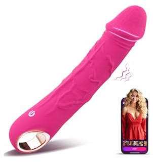 Lolitree Realistic Wand Vibrator for Women, AI Sync Silent Sex Toys | 10 Modes Wand Massager Deep G Spot Clitoral Stimulator, Silicone with Ring Grip Handle Vibabrator, Adult Sex Toy for Couples