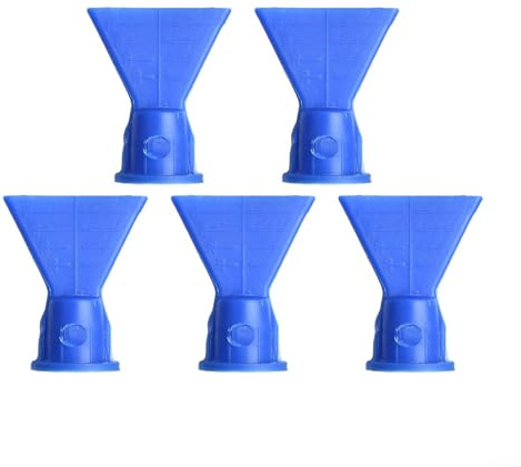 Wellenförmige Silikon-Dichtungsdüse, 5-teiliges Set, flache Spitze, Ersatzteile, geeignet für 14, 5 mm und 19 5 mm externe Zähne, Kunststoffflaschen