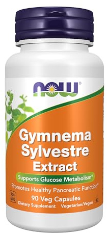NOW Supplements, Gymnema Sylvestre 400 mg, Supports Glucose Metabolism*, 90 Veg Capsules, Rice Flour, Magnesium Stearate, Silicon Dioxide