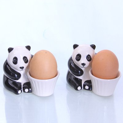 Le coquetier -un kit de deux pieces -design les ours du Panda