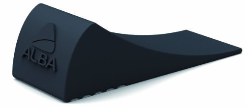 Alba - Cale Porte - DOORPOP 1 N - Elastomère Antidérapant - Coloris Noir - 8 x 2 x 3 cm - Bloc Porte - Stop Porte - Arrêt de Porte - Butée de Porte