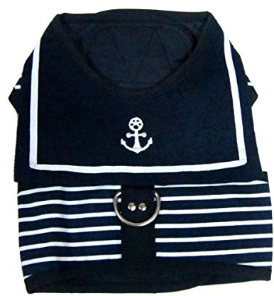 Happy Puppy Sailor Uniform Dog Harness, Extra-Small