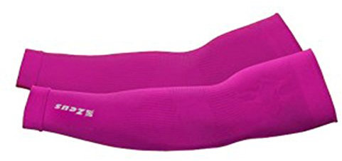 MANICOTTI SPORTIVI ZEUS MANICA BRACCIO PROTEZIONE SPORTIVA PER BASKET VOLLEY TENNIS CICLISMO CALCIO (FUCSIA FLUO, S/M)