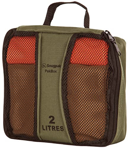 Snugpak Pakbox WGTE - Travel Packing Cubes for Organising Gear, Clothes, Essentials - Heavy-Duty Ripstop Fabric Packing Cubes with Mesh Viewing Panel for Travel, Camping, and Home Storage (2023 Style)