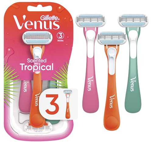 Gillette Venus Tropical Women's Disposable Razor, 3 Count