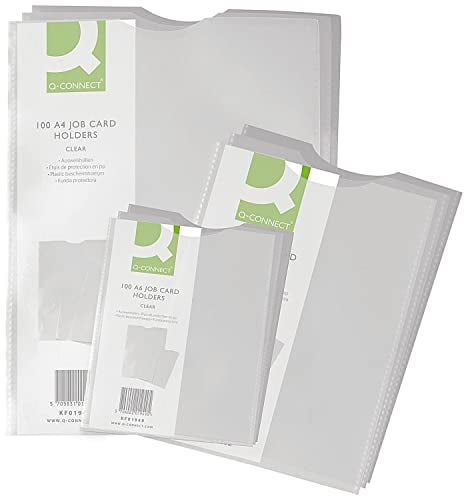Q-Connect Card Holder Polypropylene A5 (Pack of 100),White