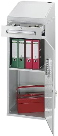 RAU | Industrie-Stehpult | mit 1 Schublade über dem Schrank | Breite 450 mm | lichtgrau