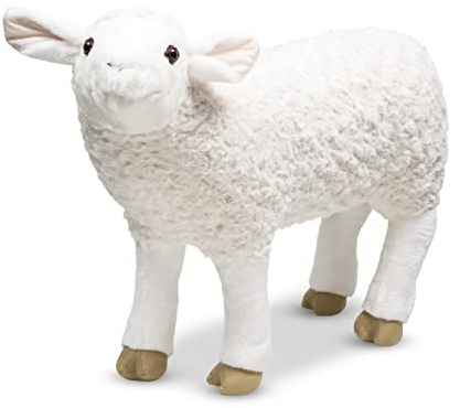 Melissa & Doug Giant Sheep - Lifelike Stuffed Animal (Nearly 2 feet Tall)