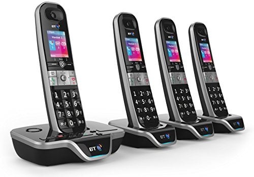 BT 8600 Advanced Call Blocker Cordless Home Phone with Answer Machine (Quad Handset Pack)