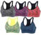 xcylive Women 5 Pack Adjustable Straps and Removable Pads Tank Top Seamless Racerback Sports Bra, 5 Pack(blue+red+green+purple+gray), XL