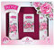 Rose Original Coffret Cadeau pour Femmes avec Eau Micellaire, Parfum Roll-on et Crème pour les Mains avec 100% d'Huile de Rose Naturelle Sans Paraben