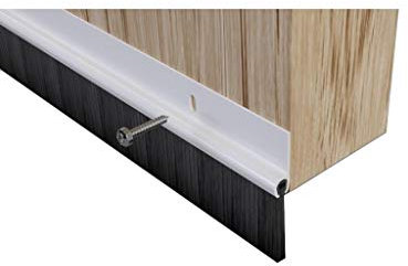 Bottom Door Brush Seal in PVC, White, 02SR0200914W