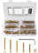 XOOL 110 PCS M6×80/65/55/45/35 mm Hex Socket Head Cap Screw Kit, Crib Bunk Bed Furniture Cot, Bunk Bed Replacement Hardware