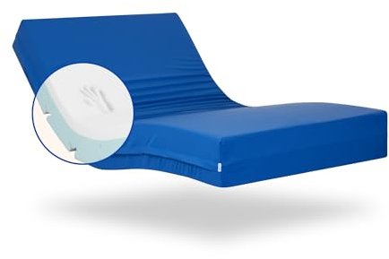 Geriafy - Memoryschaum-Matratze Professional V3, 15 cm hoch | Wasserdichter Bezug | Geeignet für elektrisch verstellbare Lattenroste (90x190 cm)