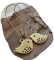 ✿ Orecchini Bronze Pieps con ganci lunghi ✿ Orecchini vintage con passero di uccello