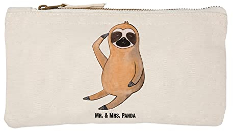 Mr. & Mrs. Panda Schminktasche Faultier Vogel Größe S Klein - Geschenk, Kosmetiktasche, Faultier Geschenk, Frühaufsteher, Faultiere, Makeup, XXL, der