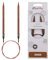 KnitPro K31093 Rundstricknadel, Wood, Braun, 6mm, 80cm