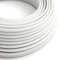3 Core White 1 meter Italian Coloured 1 Meter Vintage 3 Conductor Round Electric Cable Fabric Covered Wire Italian Braided 0.75 mm Electrical Cable Flexible Wire for Lighting Other Appliances