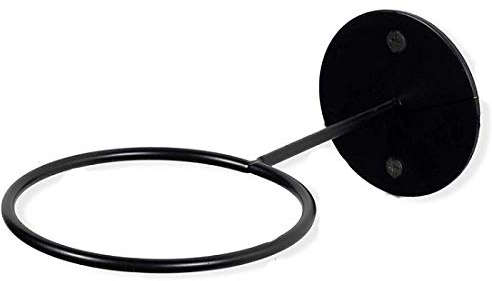 EMH - Soporte de pared redondo para macetas, 12 cm, color negro