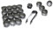 CarJoy Universal Radschraubenkappen 17mm 20 stücke Kunststoff Radmutterkappen Schraubenschutz 16 Normale Verschlusskappen und 4 Sicherheitsverschlusskappen mit Abziehhaken Abdeckungen Radmuttern Grau