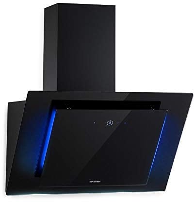Klarstein Eleonora - Campana extractora de pared, Potencia 76 W, Iluminación LED, Touch Control, Consumo de energía 10 kWh/año, Aire de escape hasta 426 m³/h, Dimensiones 60 x 39 x 43 cm, Negro