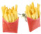 Miniblings Pommes Frites Ohrstecker Fries Fritten 15mm Handarbeit - Handmade Modeschmuck I Ohrringe Stecker Ohrschmuck