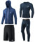 MEETYOO Herren Kompressionsshirt Set, Blau-langarm, M EU