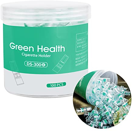 Fengyang® 100 Pcs Filtre Cigarette a Rouler, Filtre Cigarette, Filtre à Cigarette Jetable Porte-Filtre à cigarette avec Convertisseur de Cigarette Filtre Cigarette Anti Goudron (Vert)