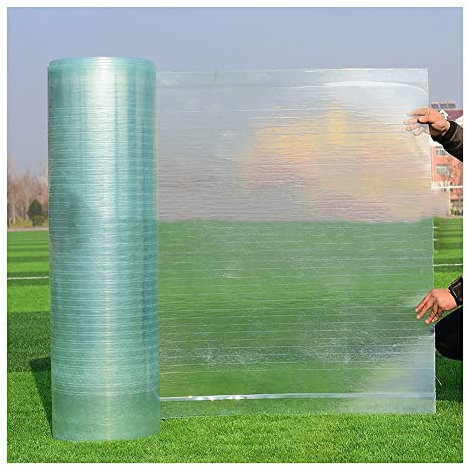 GZHERVICES Feuilles De Polycarbonate pour Serres, Housse Transparente pour Abri De Jardin Et Extérieur Auvent De Terrasse Panneaux D'éclairage FRP De 0,8 Mm pour Serre Tunnel, Solarium