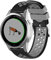 Wownadu 18mm Quick Release Bands Kompatibel für Garmin Vivoactive 4S/Vivomove 3S/Venu 3S/Venu 2S, Forerunner 255S/255S Music/265S Armband Schwarz Grau Silikon Sport Ersatzarmband, Zubehör