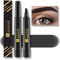 Tattoo Eyebrow Pen with Fork Tip, Microblading Brow Pencil, Waterproof, Long Lasting, Natural Looking, Stays on All Day (Jet Black)