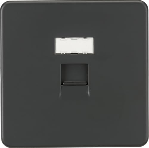 Screwless RJ45 Network Outlet - Anthracite