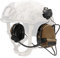 Hearangel C3 Casque tactique à réduction automatique du bruit Fonction de prise de son avec adaptateur de rail ARC, Ken ptt Compatible avec Baofeng uv5r pour Airsoft Sports (Coyote Brown)
