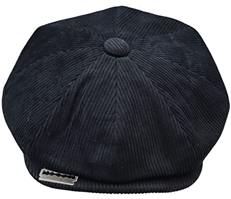 TruClothing.com Herren 8 Panel Razor Baker Boy Blinders Newsboy Schiebermützen Schwarz Klassiker